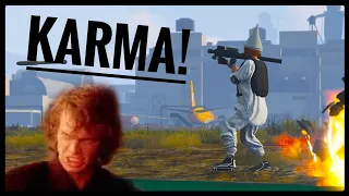 This dude got hit by KARMA! [GTA BAD SPORT! ]