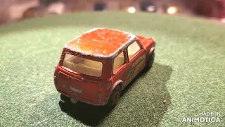 Matchbox Superfast Mini Cooper- Mr. Bean style!