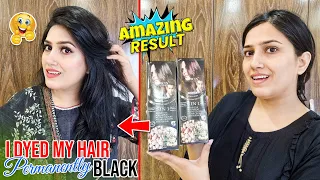 I dyed my hair permanently black | Hair colour shampoo & conditioner