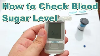 How to Check Blood Sugar Level by a Glucometer | EvoCheck GM700S | PharmEvo | Glucose | BSR