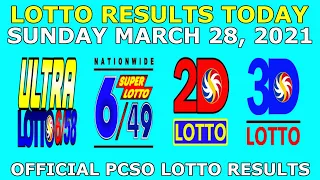 [OLD] 9pm Lotto Result March 28 2021 (Sunday) PCSO Today