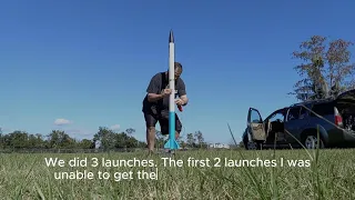 My First Onboard Camera Model Rocket Launch (12-31-2023)