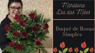 Como fazer buquê de rosas simples