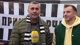 Prijedor- "Grobari" na druženju sa partizanovcem Sinišom Saničaninom 26.12.2021.