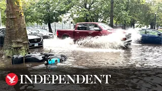 Flash flooding causes chaos in New York City