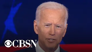 Joe Biden addresses debate exchange with Kamala Harris