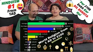 World Religions From 1 AD to 2100 | Indian American Reactions !