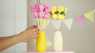 GARRAFINHA DECORADA COM BALÃO - DIY