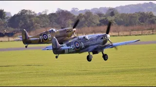 SPITFIRES & HURRICANE BALBO - DUXFORD IWM - AUTUMN AIRSHOW - 2022