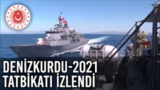 Millî Savunma Bakanı Hulusi Akar ve TSK Komuta Kademesi, Denizkurdu-2021 Tatbikatı’nı İzledi