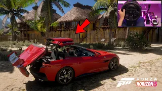 Forza Horizon 5 Ferrari Portofino ( Thrustmaster Steering Wheel Gameplay )