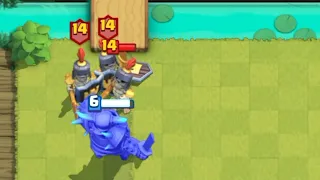 Level 14 GUARDS vs Level 6 PEKKA #clashroyale