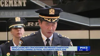 NYPD launches crackdown on private sanitation trucks following 20 fatal accidents since 2016