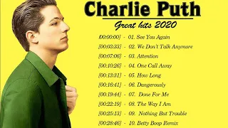 Charlie Puth Greatest Hits Full Album 2020 - Charlie Puth Best Songs Playlist 2020