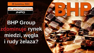 Surowcowe info 29 kwietnia 2024 – BHP Group zdominuje rynek miedzi, węgla i rudy żelaza?