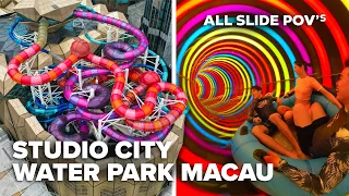 All slide POV’s at Studio City Macau indoor & outdoor waterparks!
