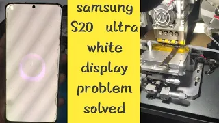 samsung s20 ultra white display problem solved  flex change #repair  #flexbonding #samsungs20ultra