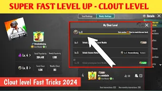 How to increase clout level in bgmi | bgmi me super fast clout level kaise badhaye |