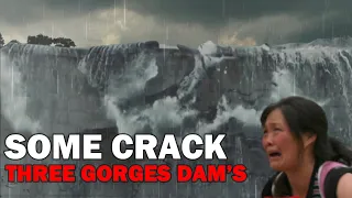 Three Gorges Dam’s image showing some cracks, China floods