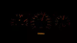 Mercedes-Benz W124 E320 acceleration on the autobahn 140-230