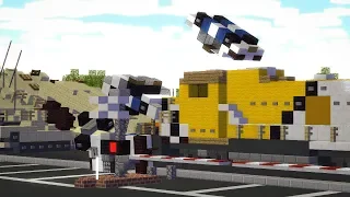 Trying to Stop The GTA V Train Minecraft Animation