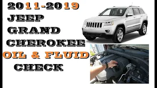 How to check oil and Fluids in Jeep Grand Cherokee 2011-2019