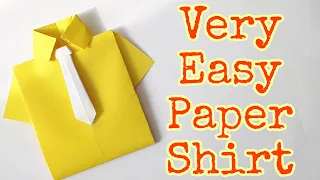 Origami Shirt and Tie/How to Make Paper Shirt/Paper shirt origami/Make paper shirt &Tie #origami