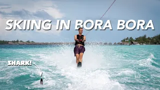 Skiing Over Sharks in Bora Bora | French Polynesia Honeymoon Day 8