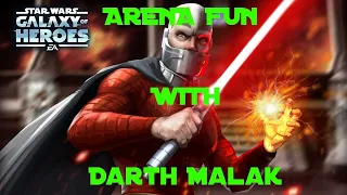 Arena Fun w/ Darth Malak + Initial Impression || Star Wars Galaxy of Heroes SWGOH