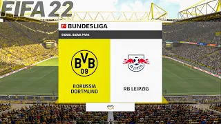 FIFA 22 - Borussia Dortmund vs RB Leipzig - Bundesliga - Gameplay & Predictions