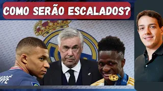 Agora com Mbappé, como será montado o time do Real Madrid em 2024/25?