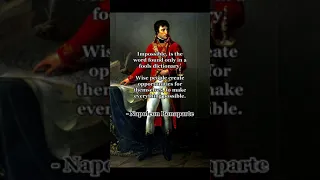 History's Greatest Quotes  🧠  | Ep 22 - Napoleon Bonaparte 🇫🇷 #shorts #quotes #motivation