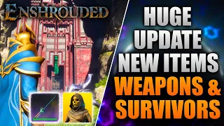 HALLOW HALLS GAMEPLAY, NEW WEAPONS, SURVIVOR & CRAFTING ITEMS in Enshrouded