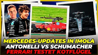 Mercedes Updates l Antonelli und Schumacher Test l Ferrari testet Regenschutz - Formel 1
