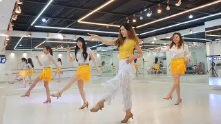 Bachata Bouke (High Beginner) line dance | Withus Korea, Seoul