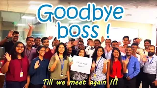 Farewell to your boss - Goodbye boss ! - creative ideas - Sri Lanka