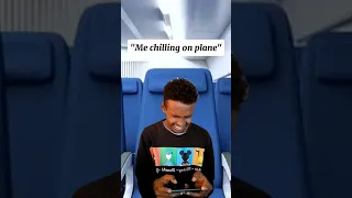 POV**When you are chilling on a plane and see this**😂🥶💀 #funny #comedy #meme