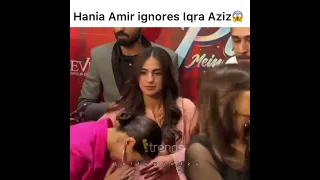 Hania Amir ignores Iqra Aziz video viral/ pakistani actress