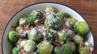 How To Make Brussels Sprouts with Pecorino and Pancetta