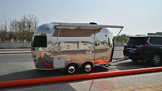 Going to start a moble food business? Owning a suitable food trailer is the first step. Airstream.