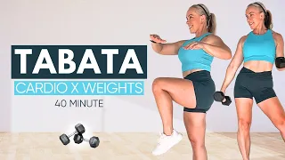 40 MIN Dumbbell Tabata Workout | Compound Strength & Cardio Exercises