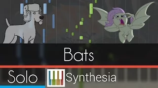 Bats! (Stop the Bats) - |SOLO PIANO COVER w/LYRICS| -- Synthesia HD