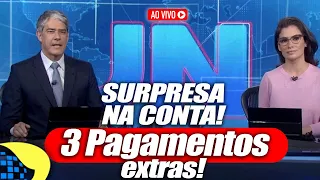 SURPRESA NA CONTA! 3 PAGAMENTOS EXTRA LIBERADO PARA OS APOSENTADOS DA PREVIDÊNCIA SOCIAL (INSS)