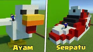 Build Battle Membuat Ayam dan Sepatu dengan Bambang di MCPE