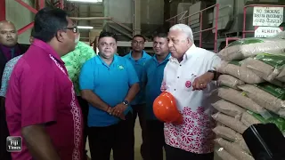 PM Bainimarama visits Fiji Rice Limited