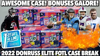 DONRUSS ELITE IS ELITE! 🔥 | 2022 Panini Donruss Elite Football FOTL Hobby Full 12-Box Case Break
