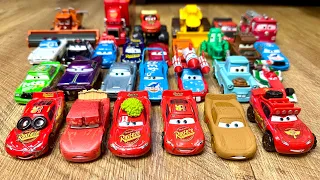 Looking for Lightning McQueen Cars: Lightning McQueen, Tow Mater, Sheriff, Doc Hudson, Luigi, Sally
