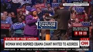 Woman who inspired Obama chant invited to address