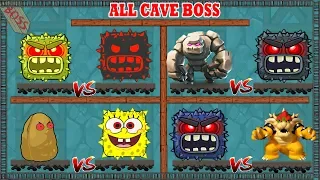 (  ALL CAVE BOSS  )  RED BALL 4 Storms of Bosses Fights (ios/android)
