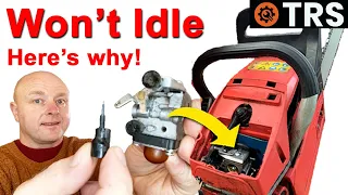 Episode 48: Chainsaw Wont Idle - This is why - Do this to Correct it!